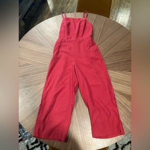 Women’s Old Navy Wide Leg Red Jumpsuit in XSmall